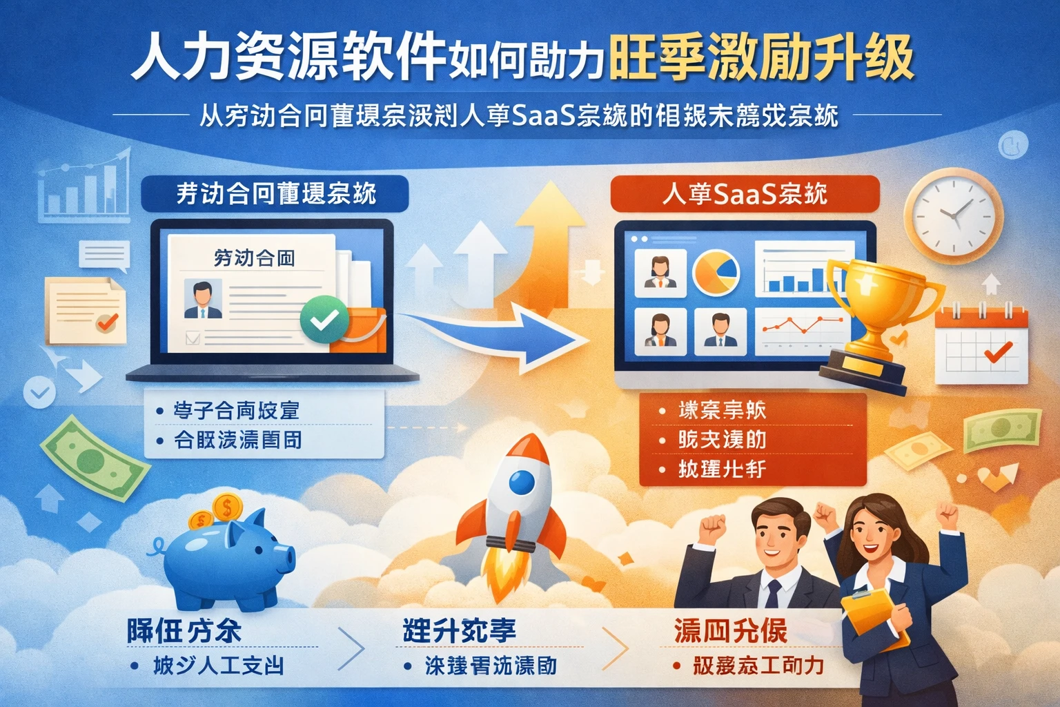 人力资源软件如何助力旺季激励升级：从劳动合同管理系统到人事SaaS系统的低成本高效实践