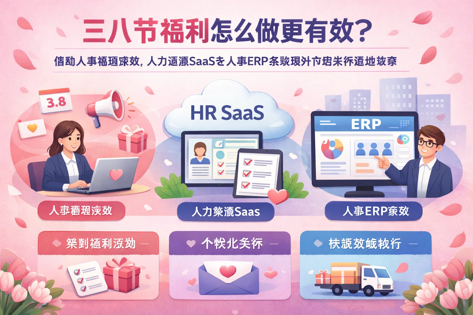三八节福利怎么做更有效？借助人事管理系统、人力资源SaaS与人事ERP系统提升节日关怀落地效率