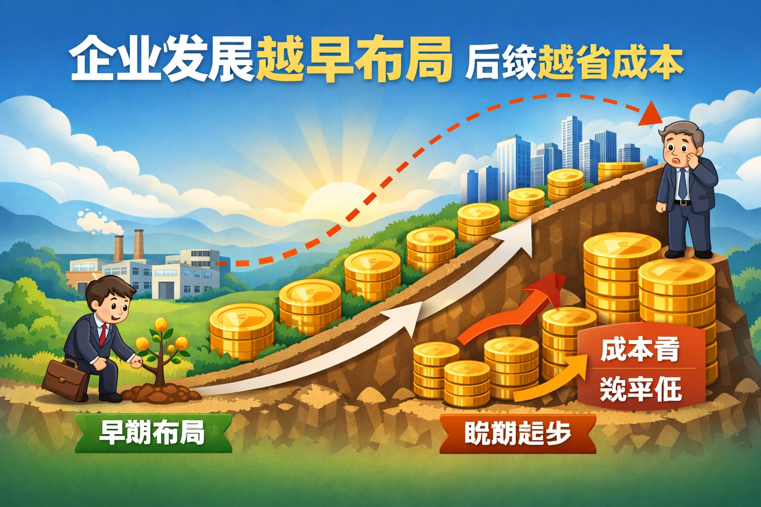 企业发展越早布局,后续越省成本