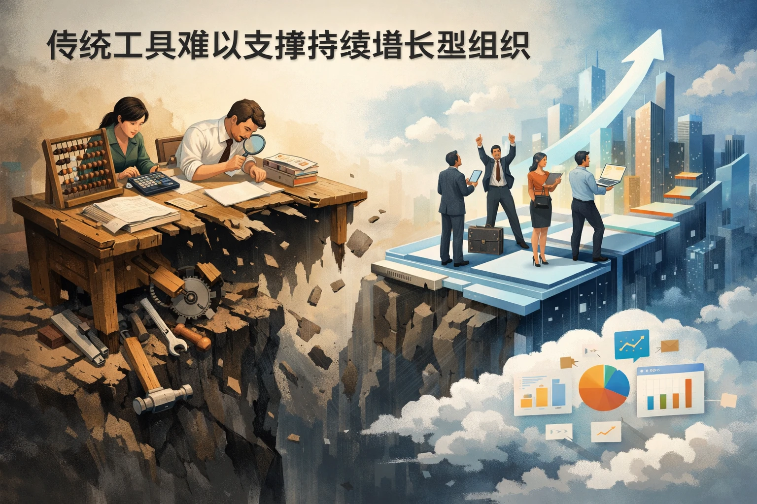 传统工具难以支撑持续增长型组织