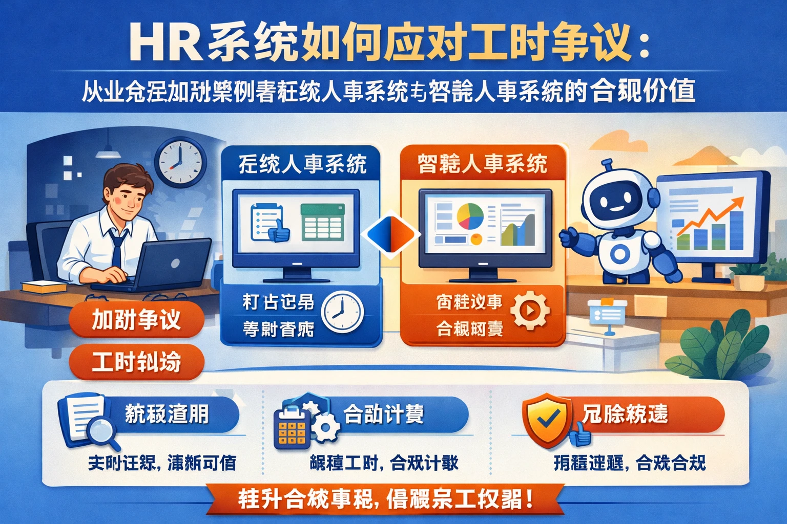 HR系统如何应对工时争议：从业务员加班案例看在线人事系统与智能人事系统的合规价值