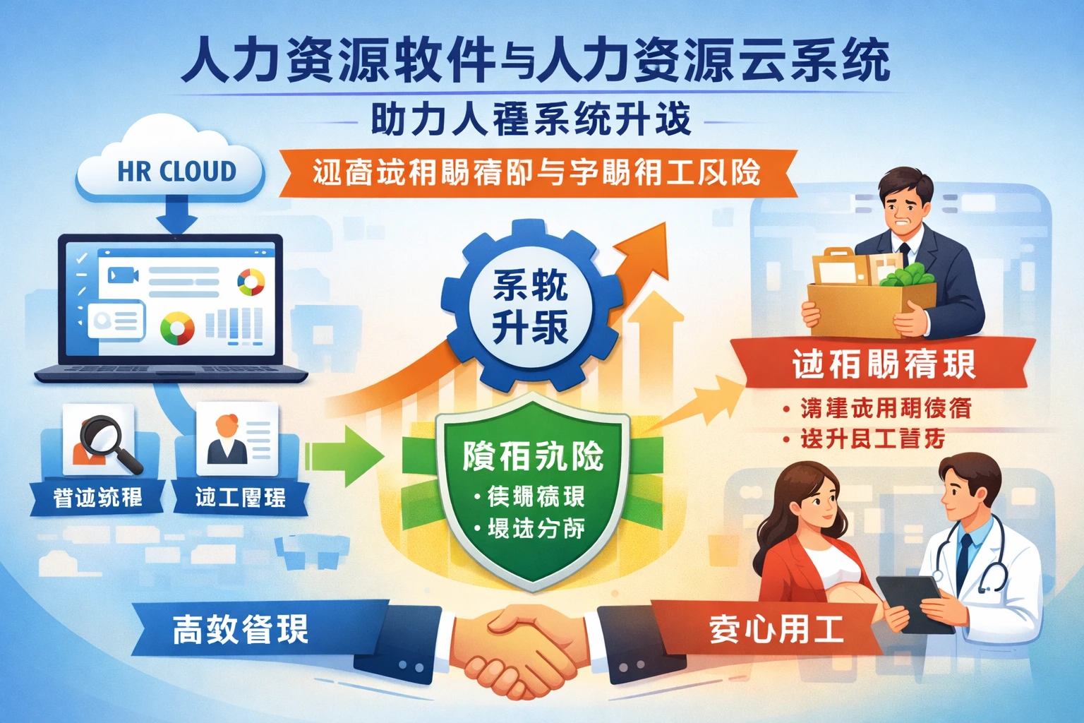 人力资源软件与人力资源云系统如何助力人事系统升级，规避试用期离职与孕期用工风险