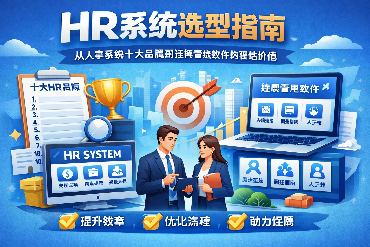 HR系统选型指南:从人事系统十大品牌到招聘管理软件的落地价值