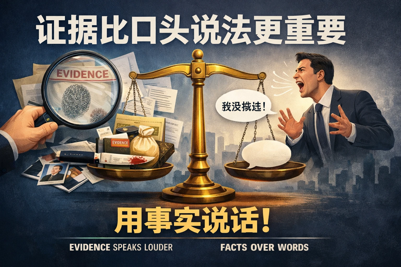 证据比口头说法更重要