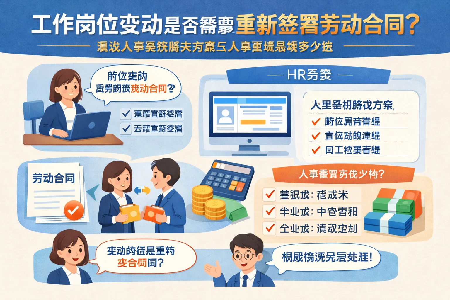 HR系统视角下，工作岗位变动是否需要重新签署劳动合同？兼谈人事系统解决方案与人事管理系统多少钱