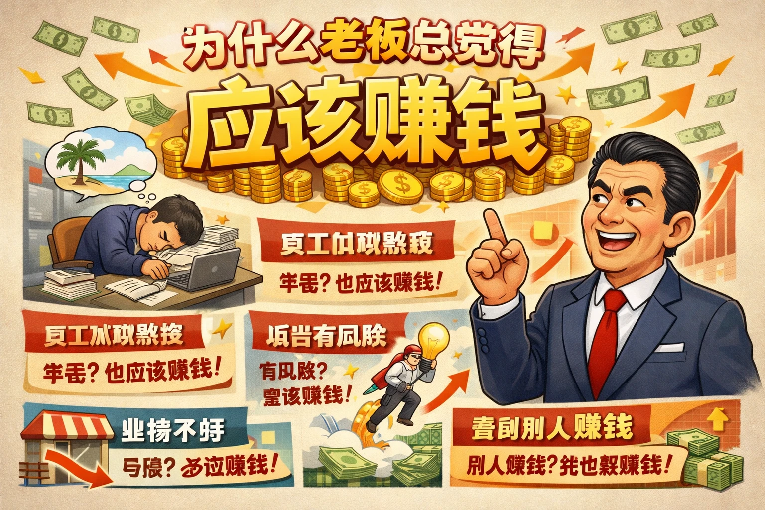为什么老板总觉得“应该赚钱”