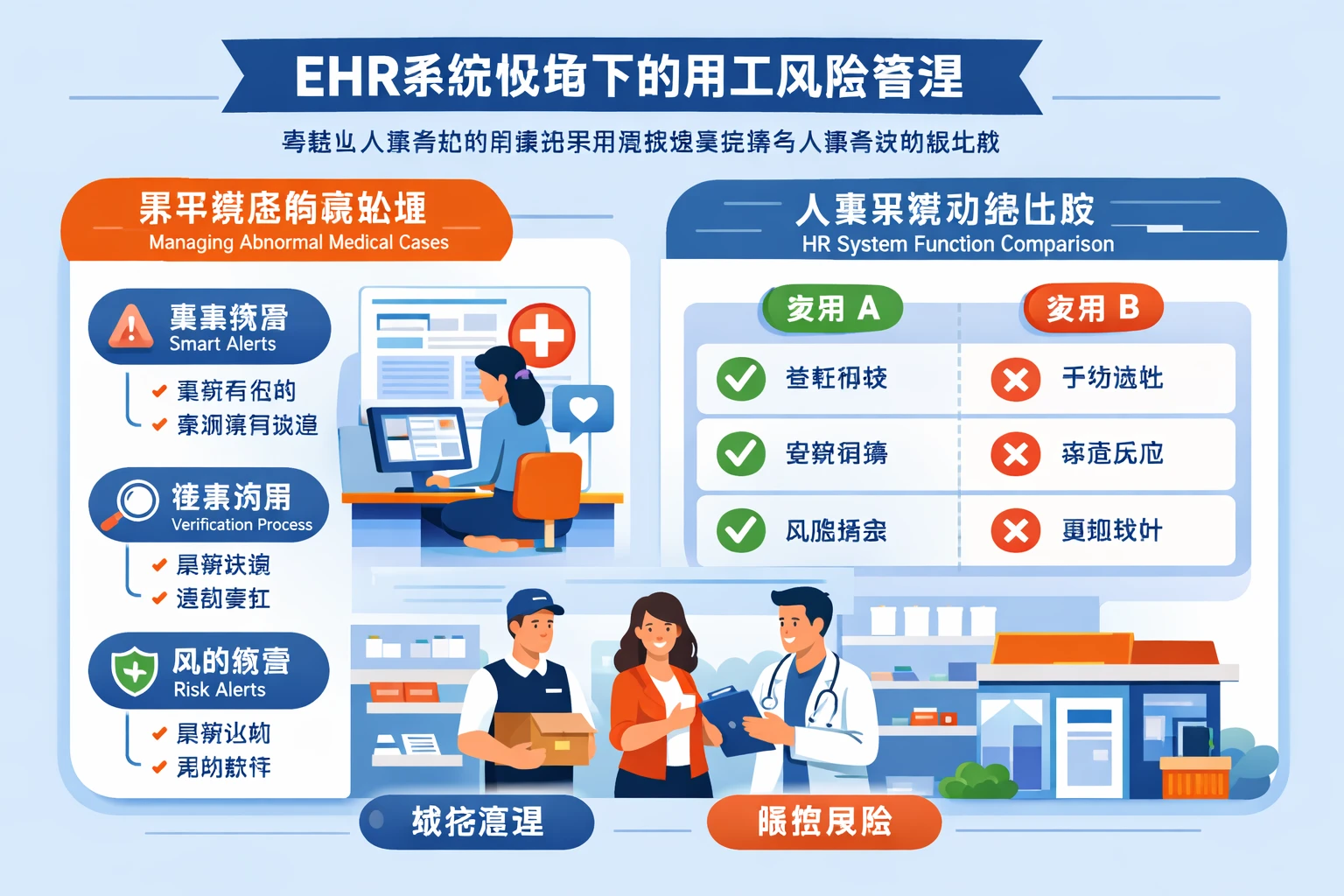 ehr系统视角下的用工风险管理：零售业人事系统如何做好异常就医场景处理与人事系统功能比较