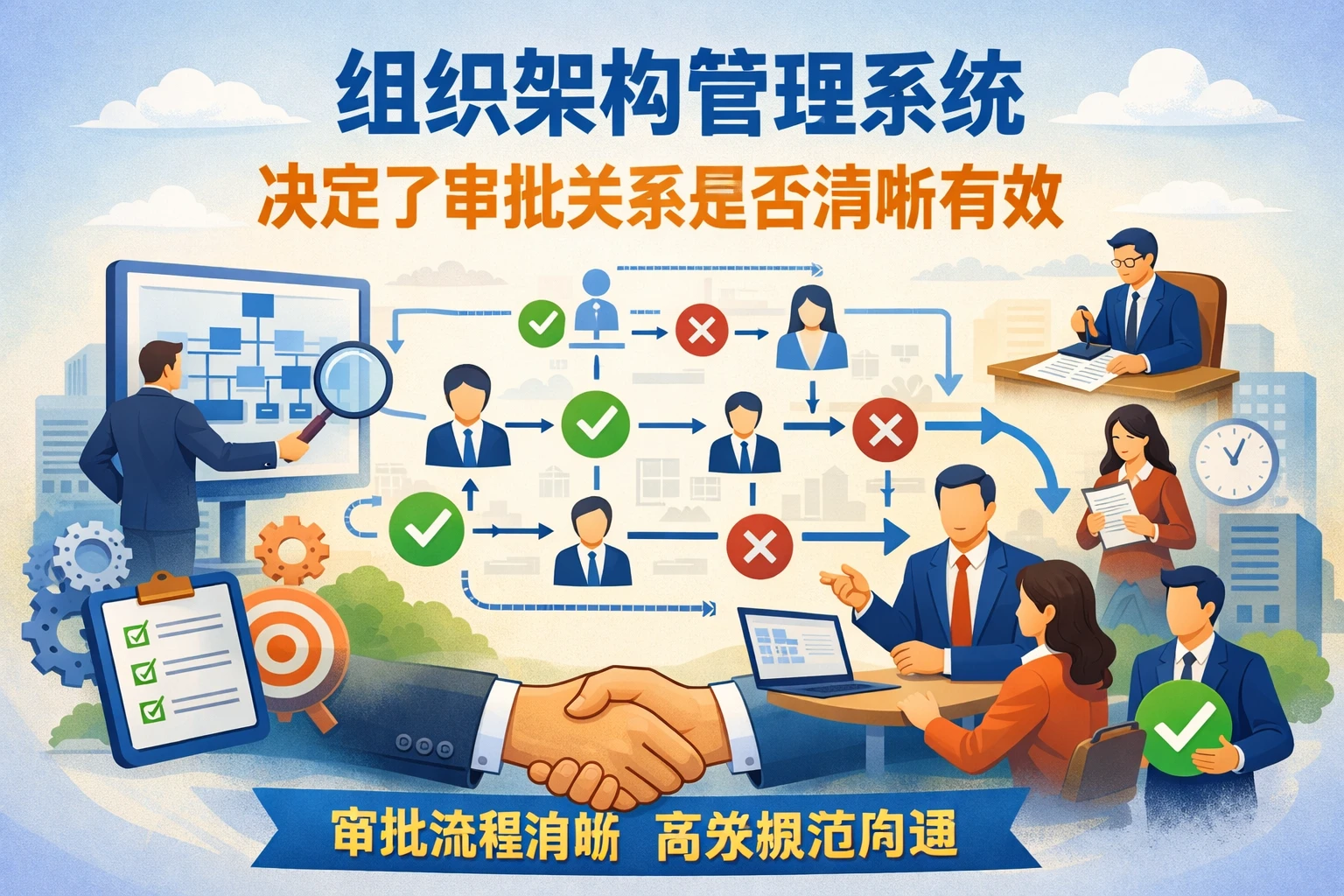 组织架构管理系统决定了审批关系是否清晰有效