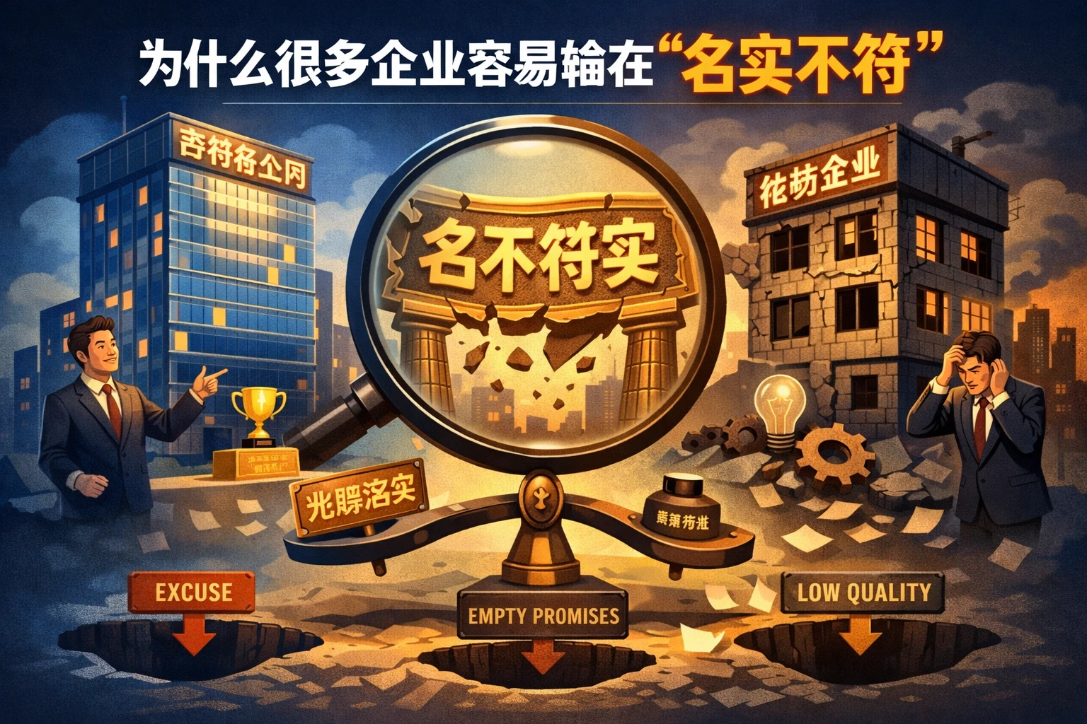 为什么很多企业容易输在“名实不符”