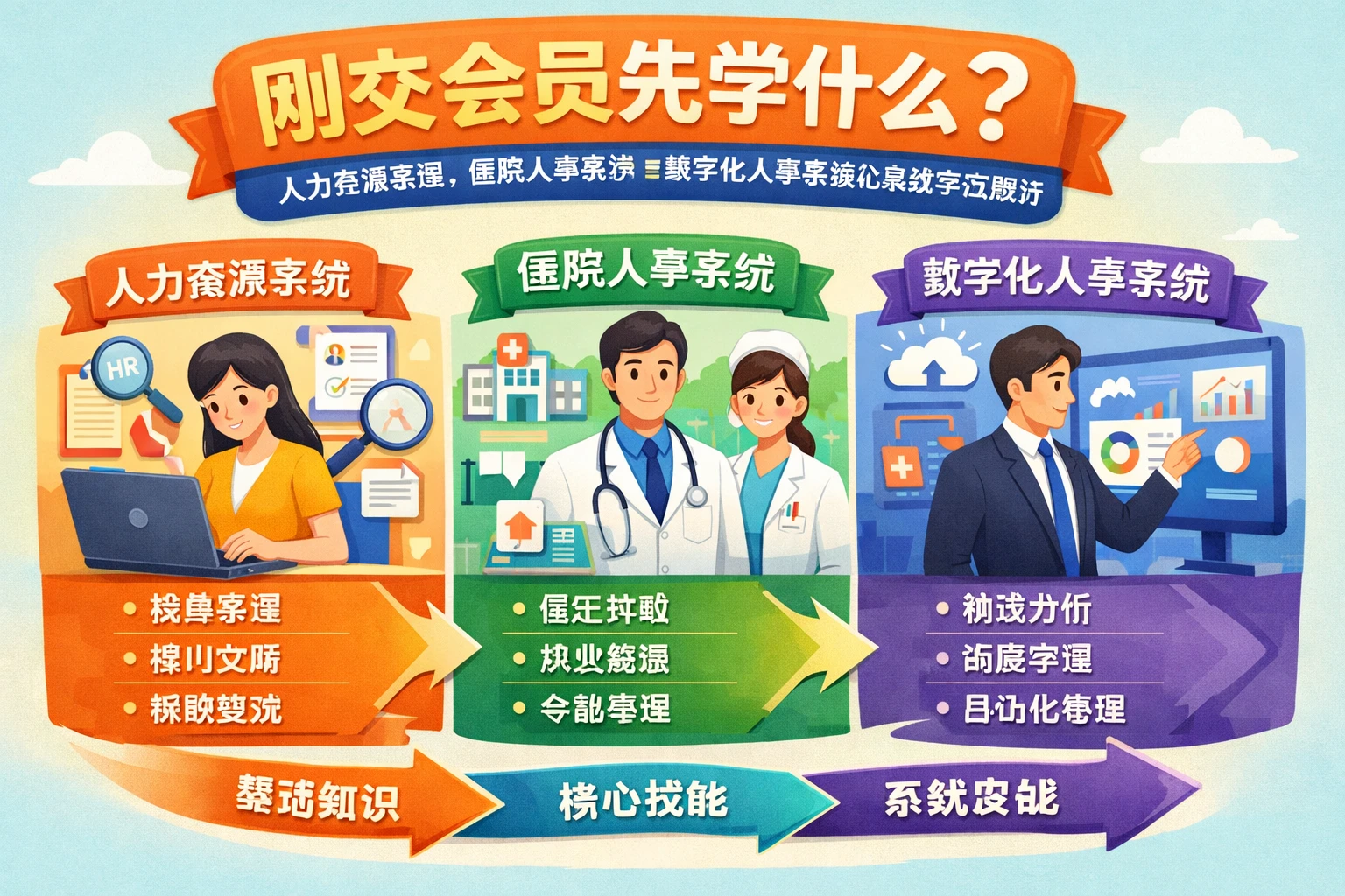 刚交会员先学什么？围绕人力资源系统、医院人事系统与数字化人事系统的系统学习路径