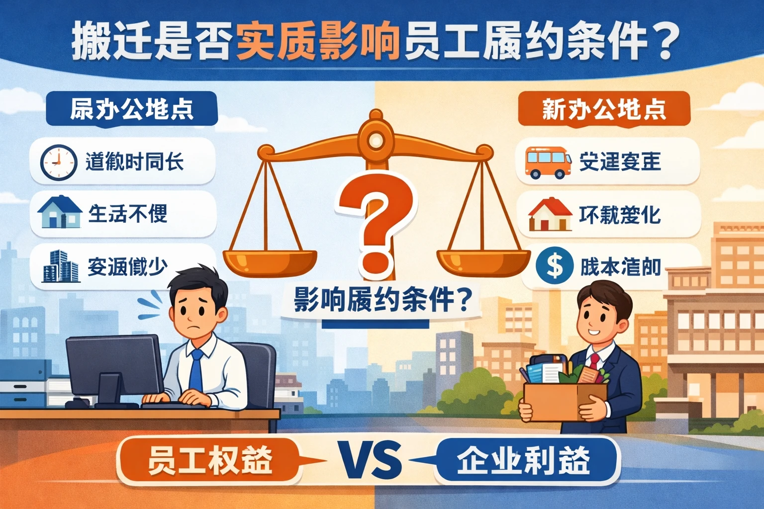 搬迁是否实质影响员工履约条件