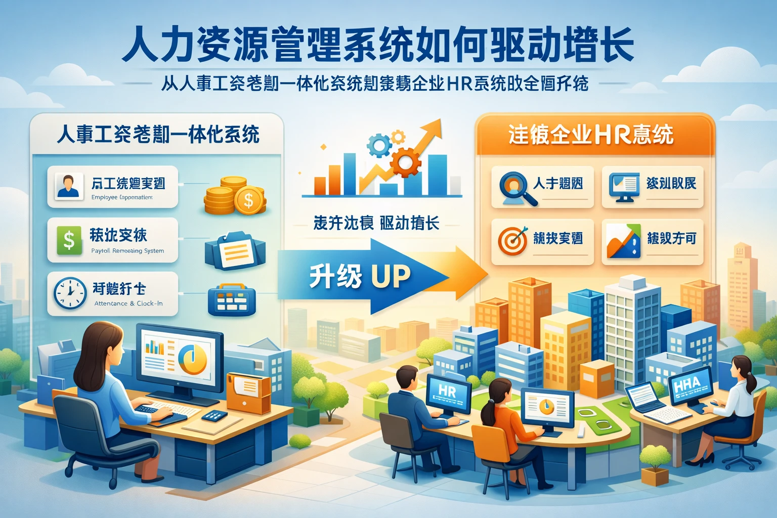 人力资源管理系统如何驱动增长:从人事工资考勤一体化系统到连锁企业HR系统的全面升级