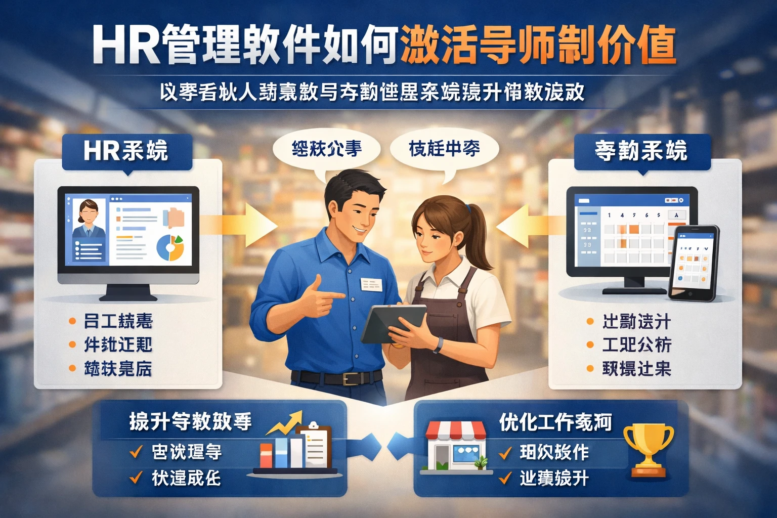 HR管理软件如何激活导师制价值:以零售业人事系统与考勤管理系统提升带教成效