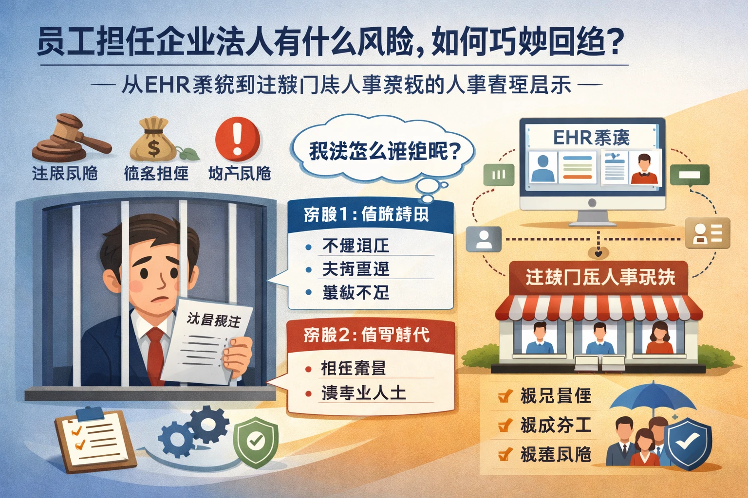 员工担任企业法人有什么风险,如何巧妙回绝?从ehr系统到连锁门店人事系统的人事管理启示