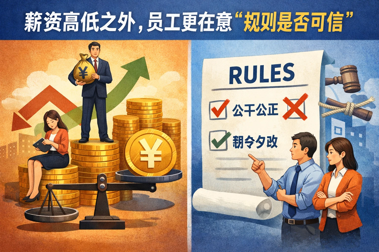 薪资高低之外，员工更在意“规则是否可信”