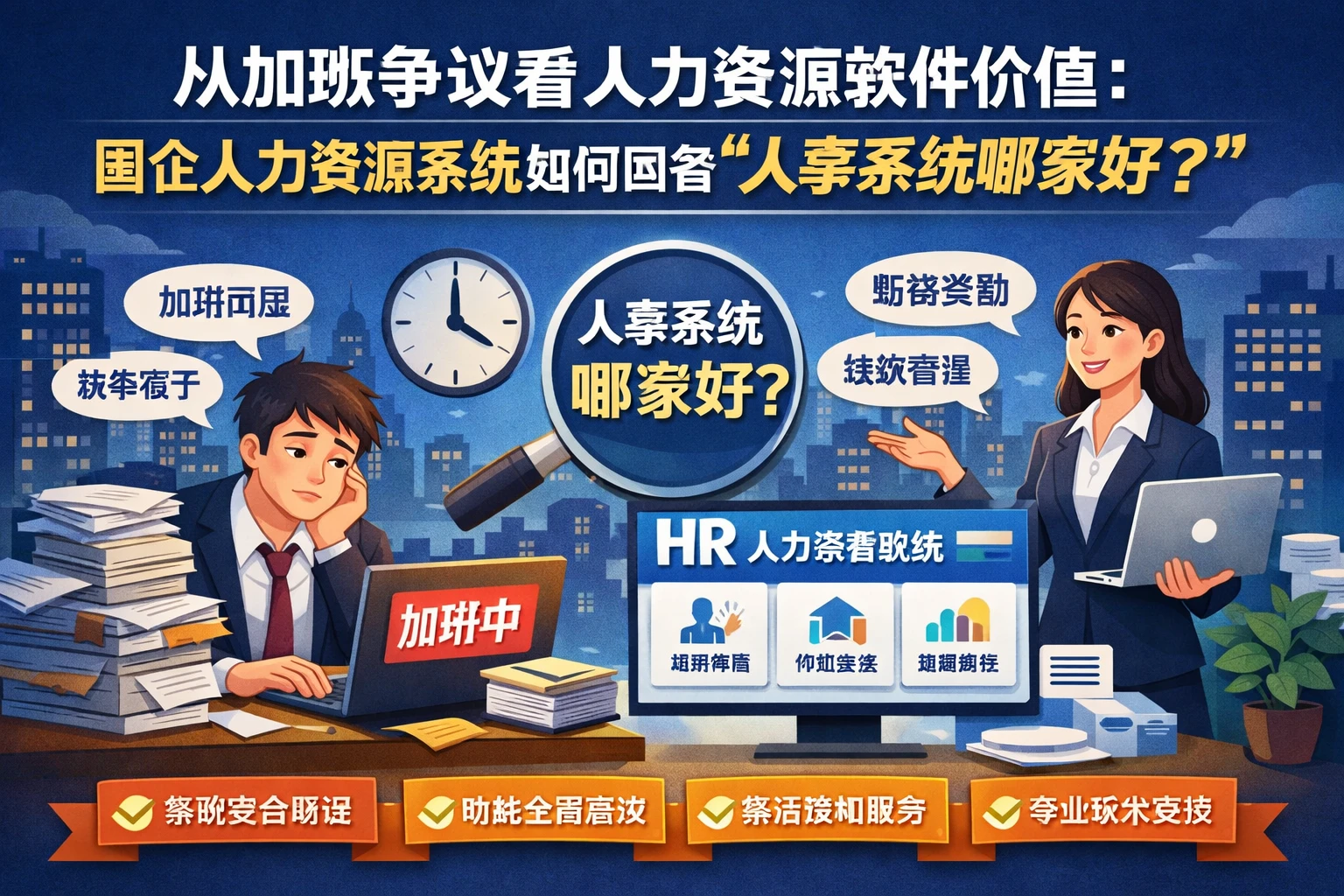 从加班争议看人力资源软件价值：国企人力资源系统如何回答“人事系统哪家好”