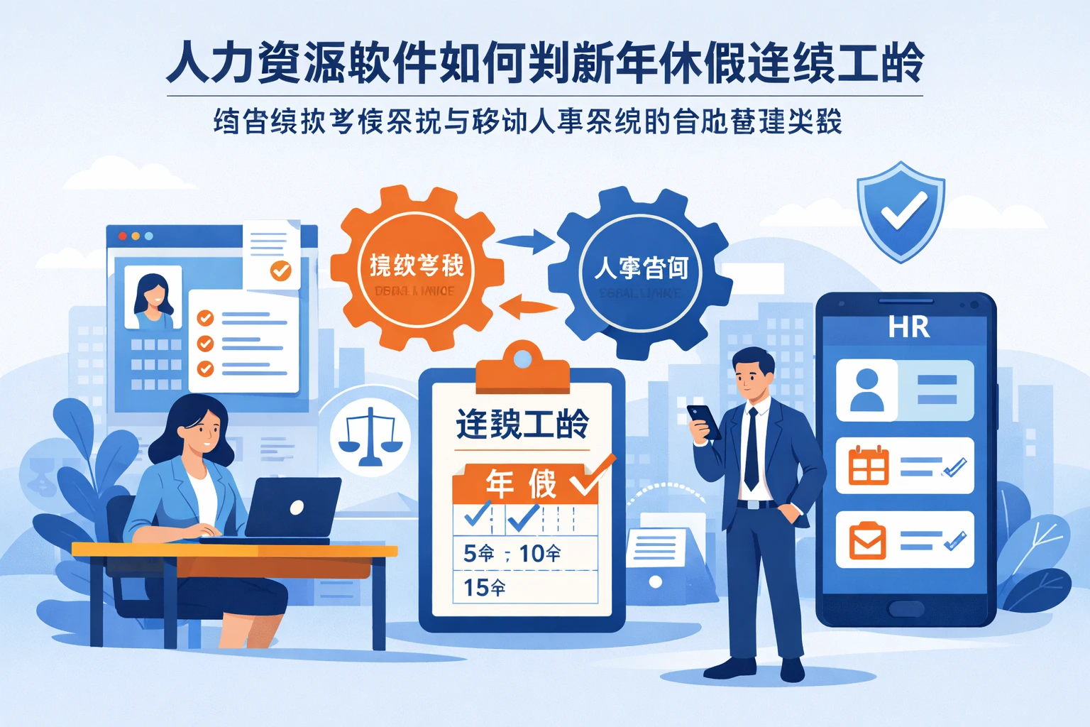 人力资源软件如何判断年休假连续工龄：结合绩效考核系统与移动人事系统的合规管理实践