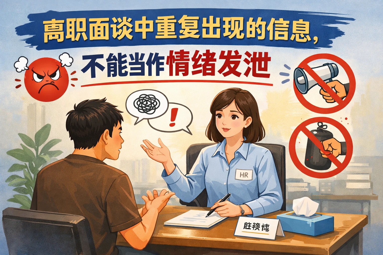 离职面谈中重复出现的信息，不能当作情绪发泄