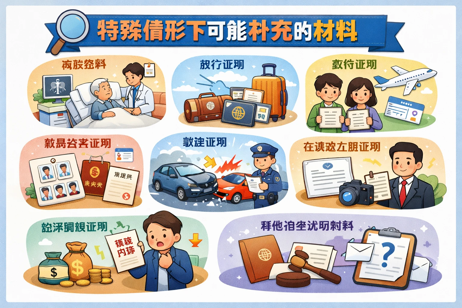 特殊情形下可能补充的材料