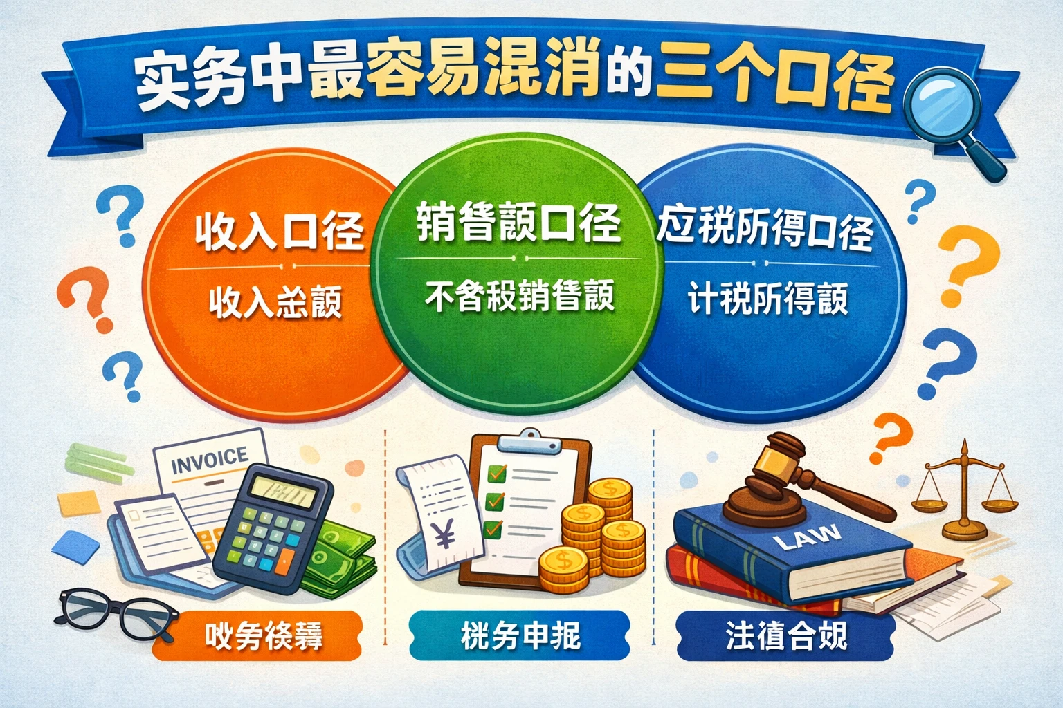 实务中最容易混淆的三个口径