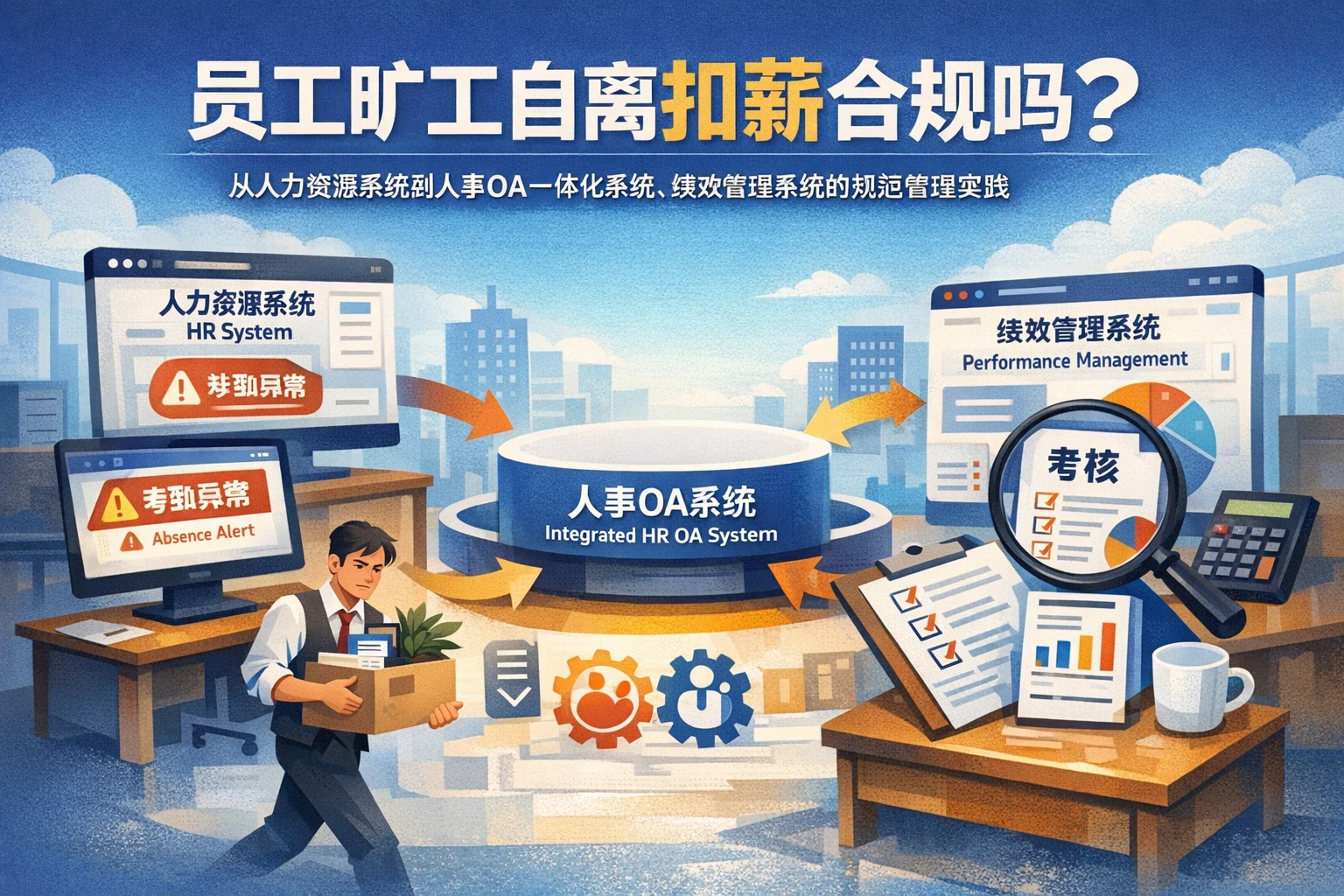 员工旷工自离扣薪合规吗?从人力资源系统到人事OA一体化系统、绩效管理系统的规范管理实践