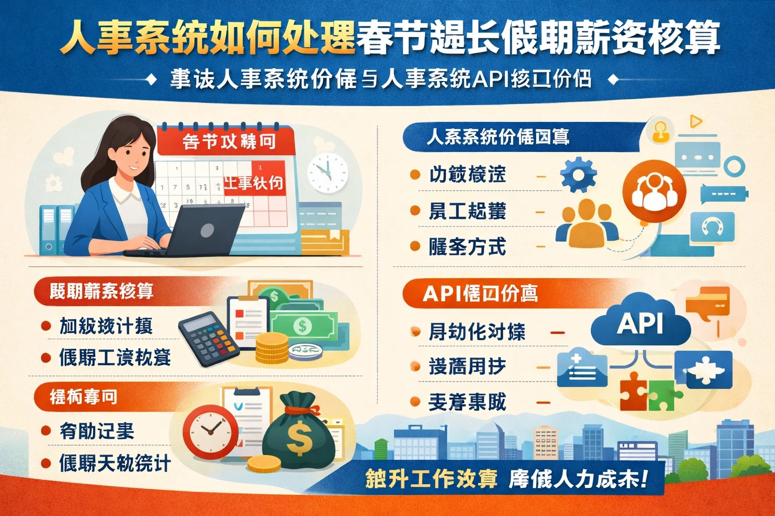 人事系统如何处理春节超长假期薪资核算：兼谈人事系统价格与人事系统API接口价值