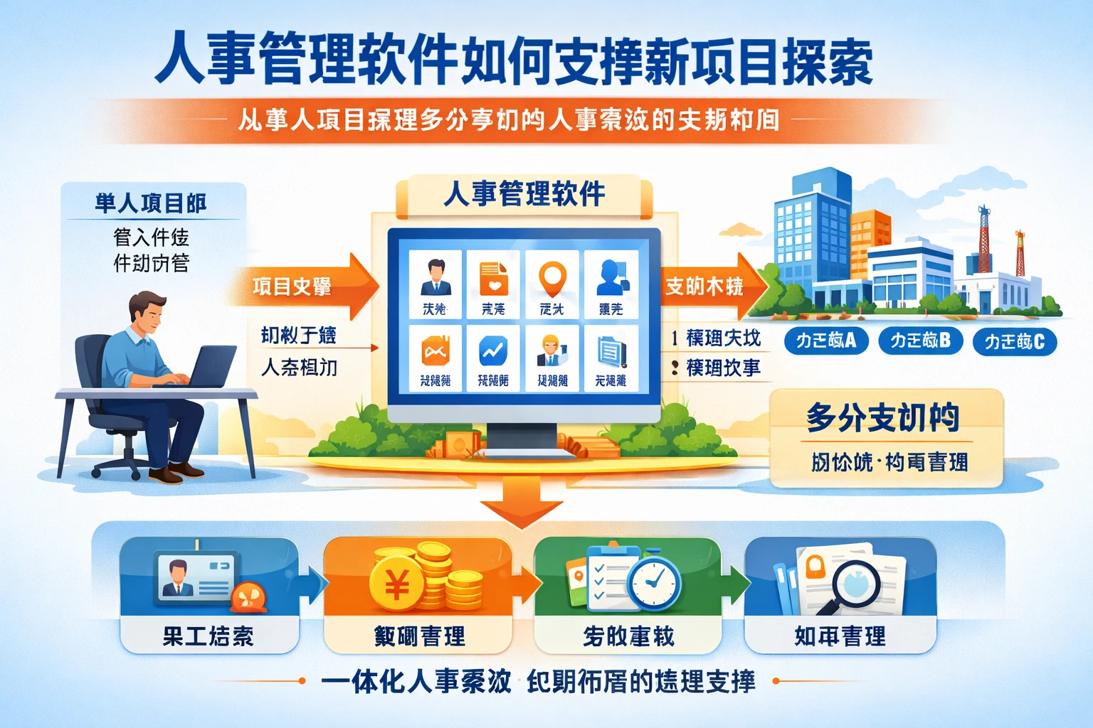 人事管理软件如何支撑新项目探索：从单人项目部到多分支机构人事系统的长期布局