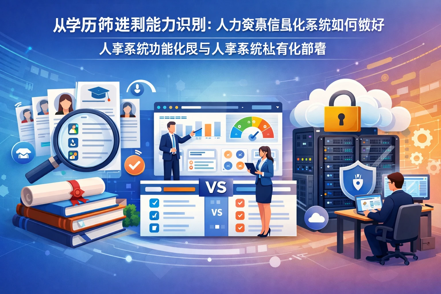 从学历筛选到能力识别:人力资源信息化系统如何做好人事系统功能比较与人事系统私有化部署
