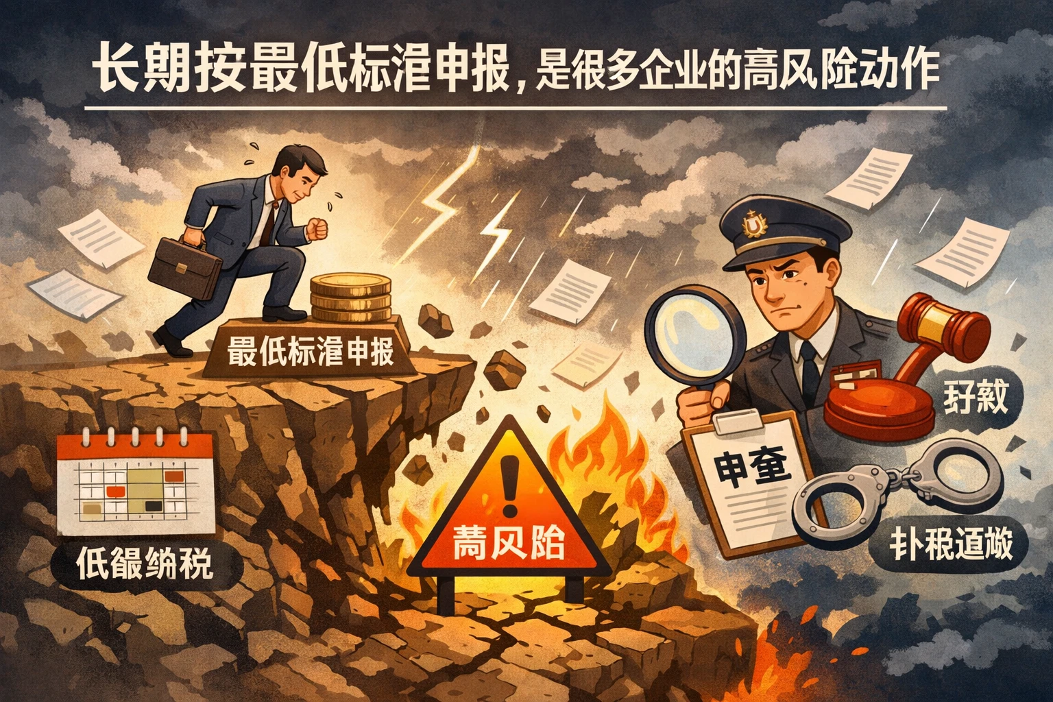 2. 长期按最低标准申报，是很多企业的高风险动作