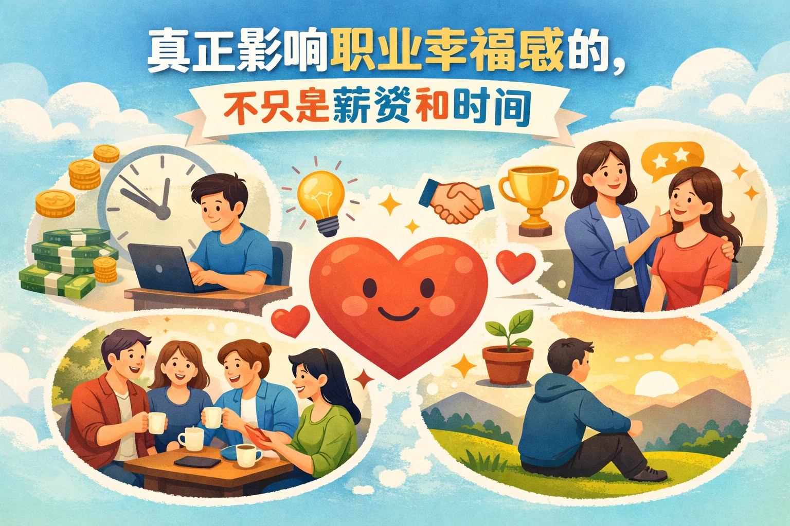真正影响职业幸福感的，不只是薪资和时间