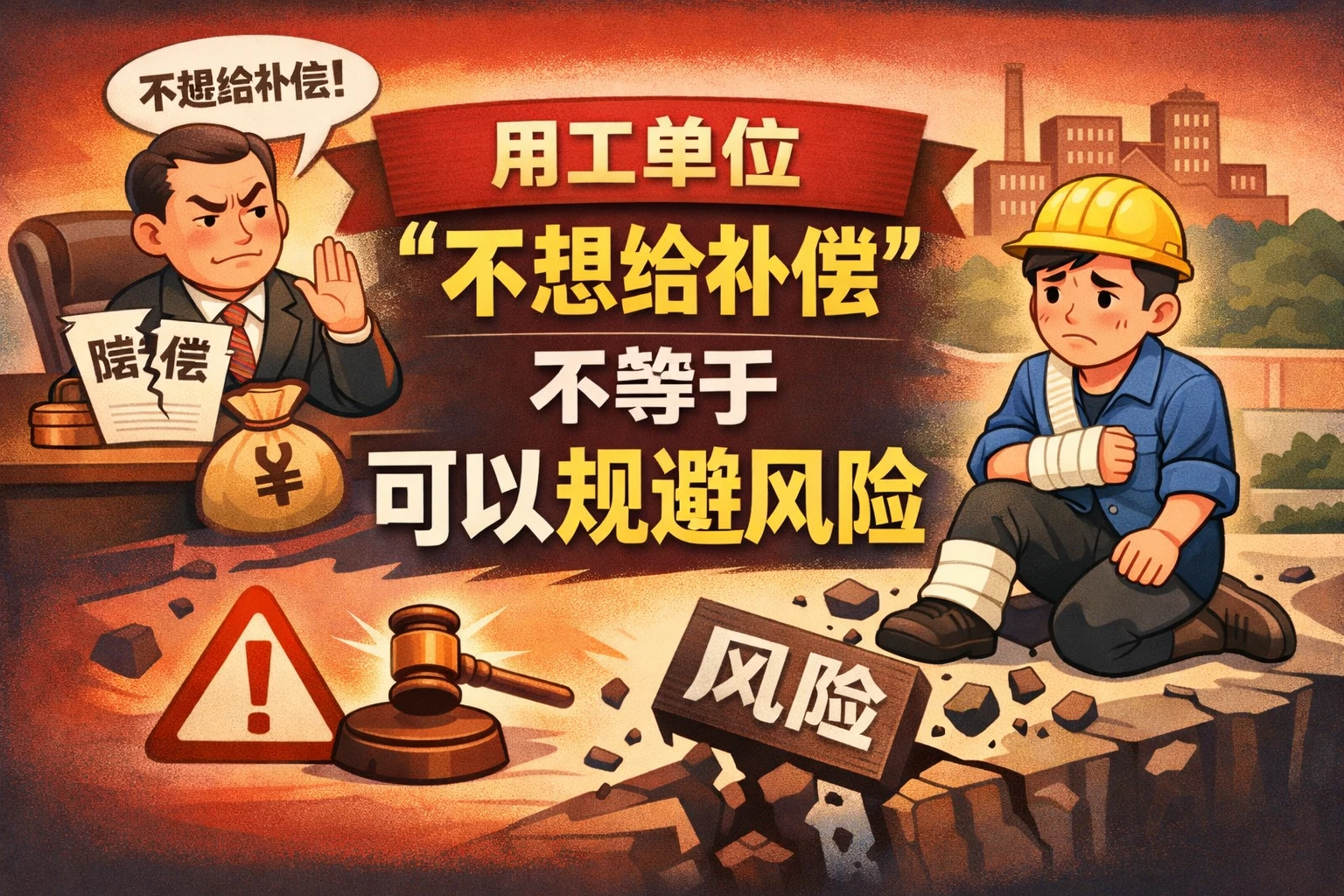 用工单位“不想给补偿”不等于可以规避风险