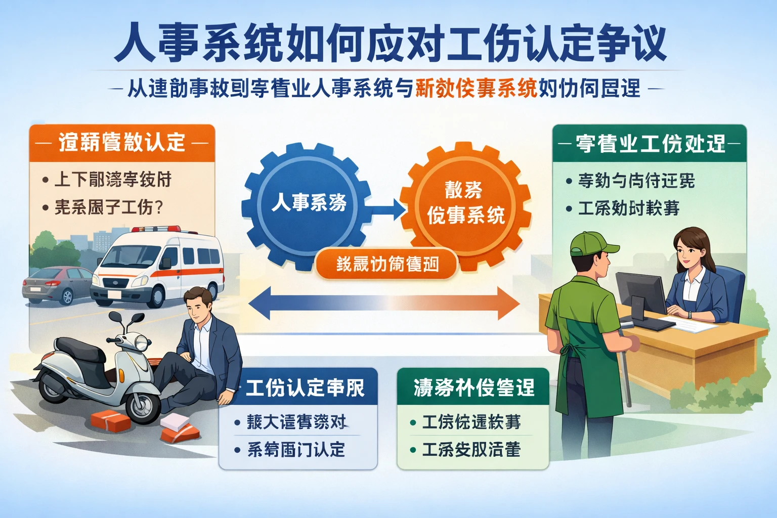 人事系统如何应对工伤认定争议：从通勤事故到零售业人事系统与薪资核算系统的协同管理