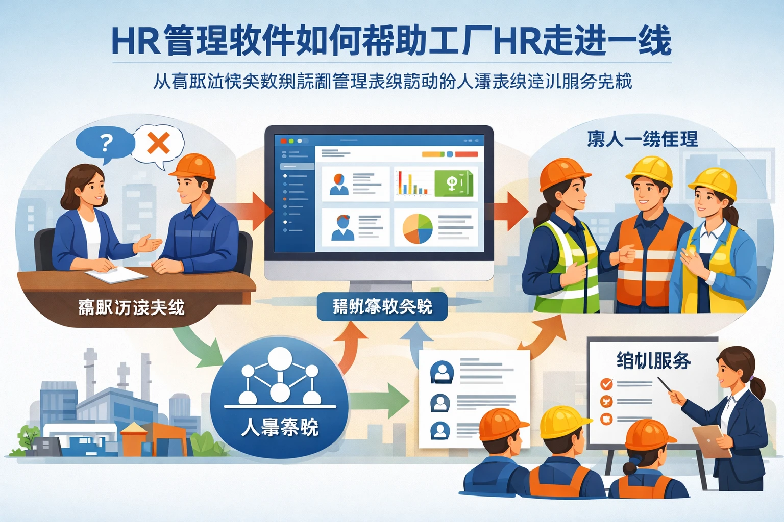 HR管理软件如何帮助工厂HR走进一线:从离职访谈失效到薪酬管理系统联动的人事系统培训服务实践