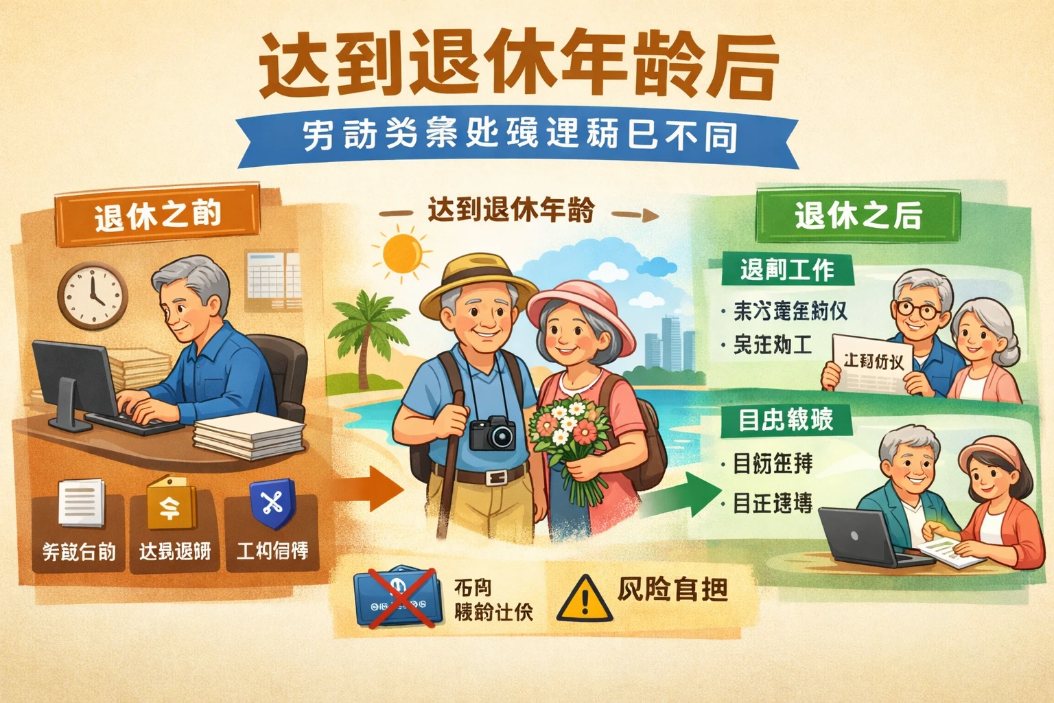 达到退休年龄后，劳动关系处理逻辑已不同