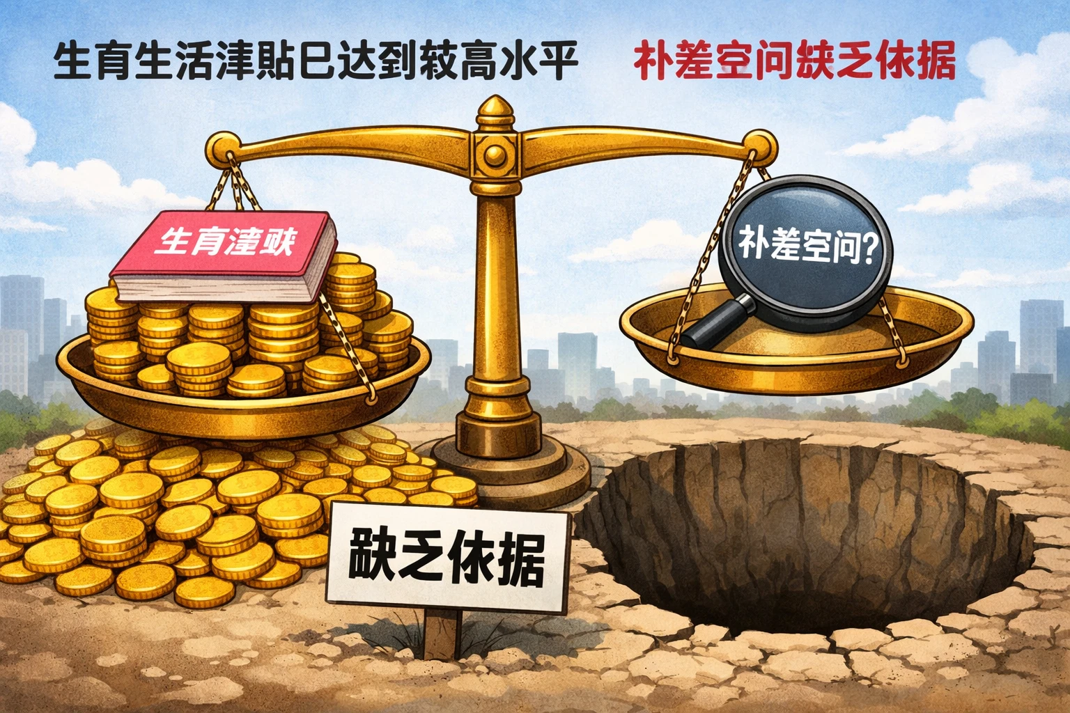 生育生活津贴已达到较高水平，补差空间缺乏依据