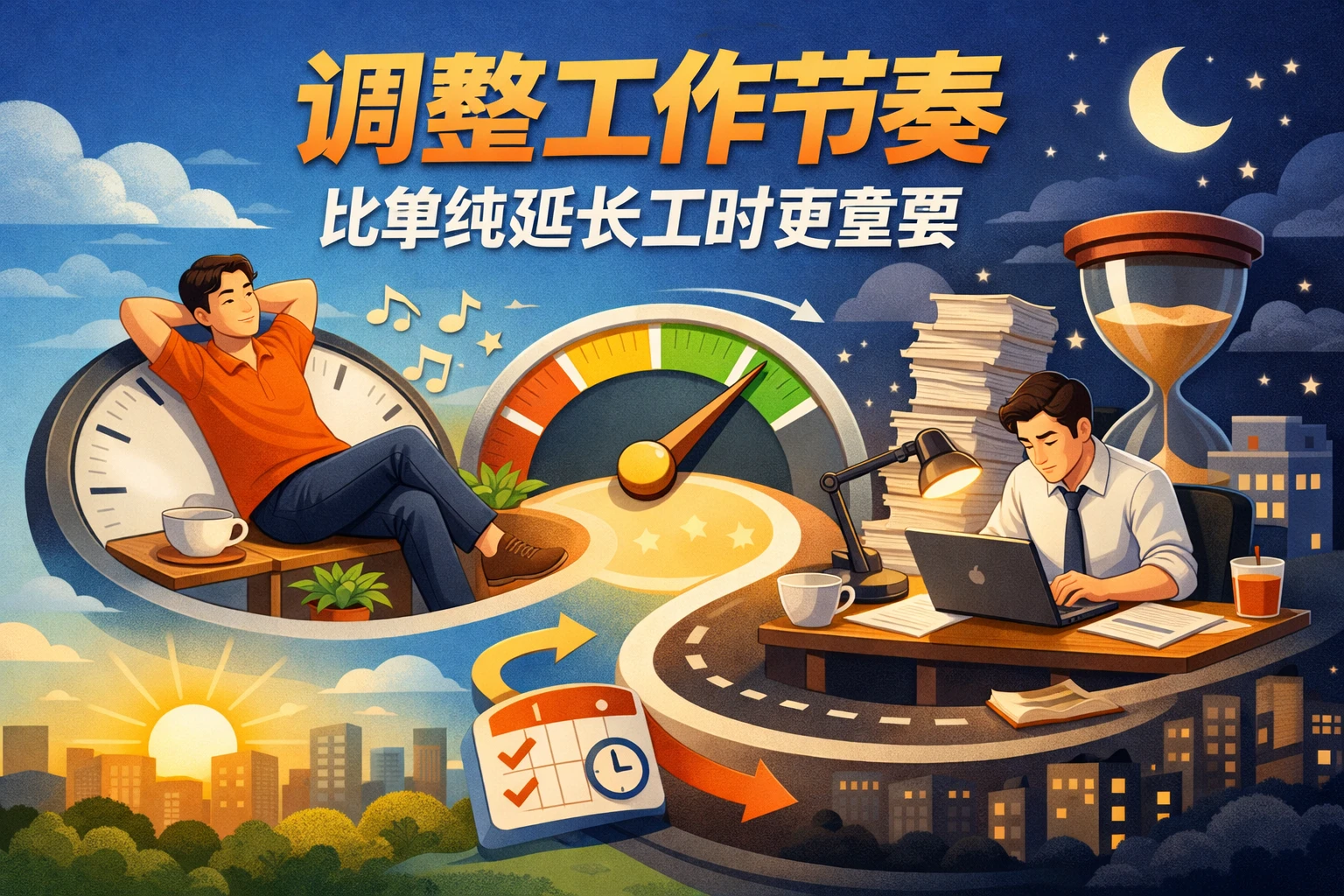 调整工作节奏，比单纯延长工时更重要