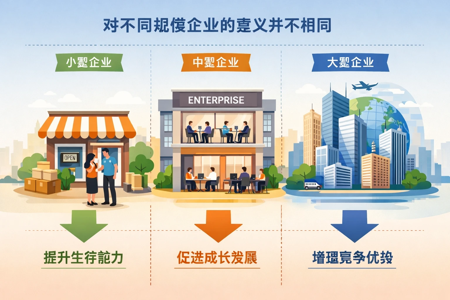 对不同规模企业的意义并不相同