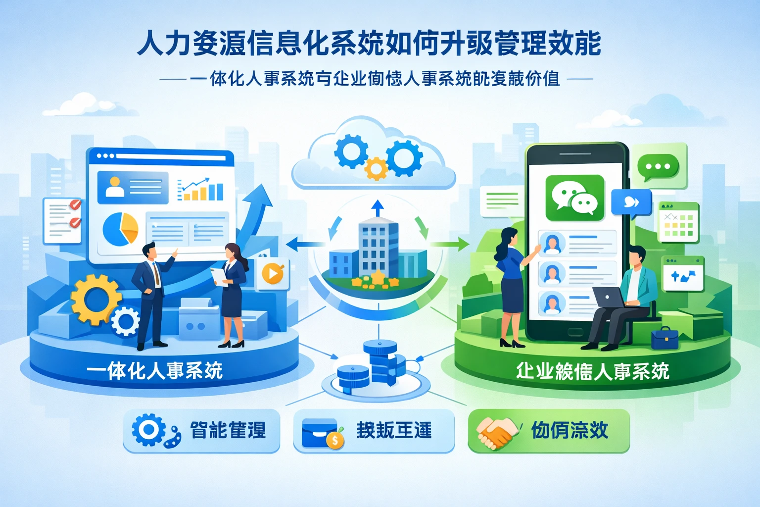 人力资源信息化系统如何升级管理效能：一体化人事系统与企业微信人事系统的实践价值