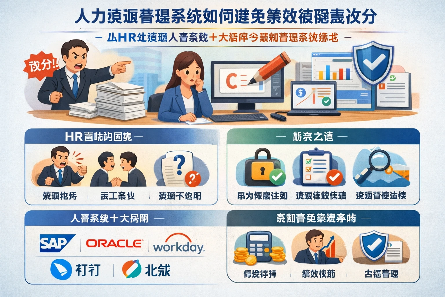 人力资源管理系统如何避免绩效被随意改分:从HR处境到人事系统十大品牌与薪酬管理系统落地