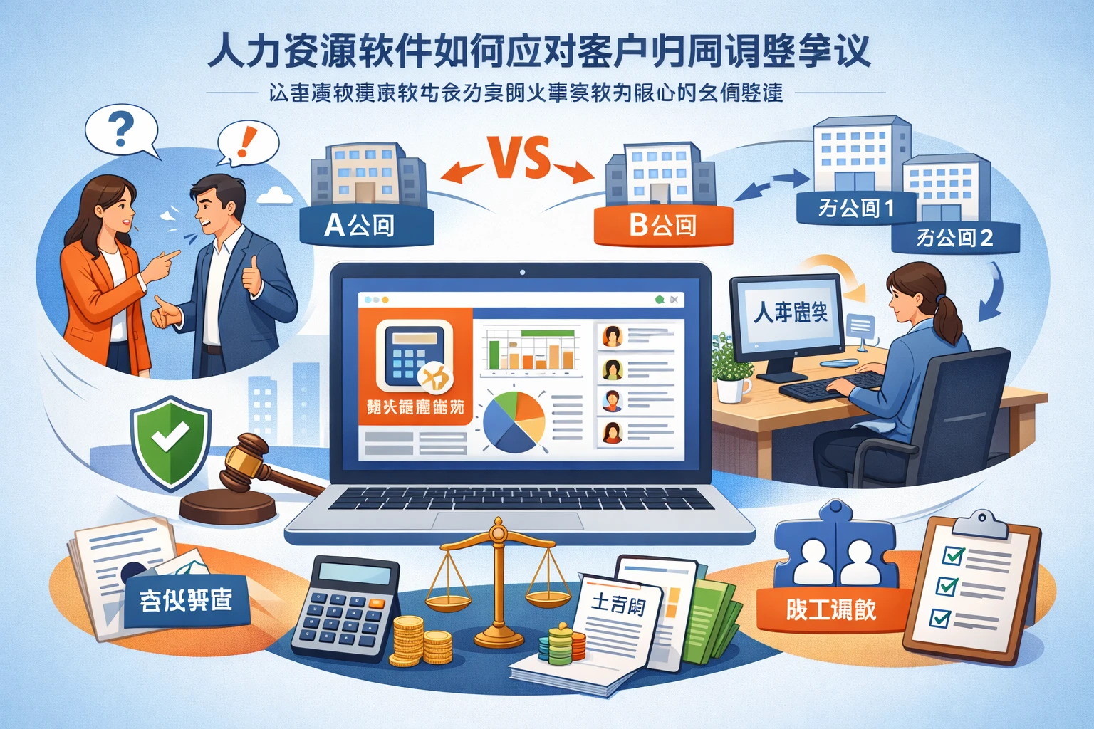 人力资源软件如何应对客户归属调整争议：以薪资核算系统与多分支机构人事系统为核心的合规管理