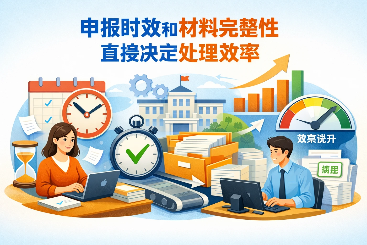 申报时效和材料完整性直接决定处理效率