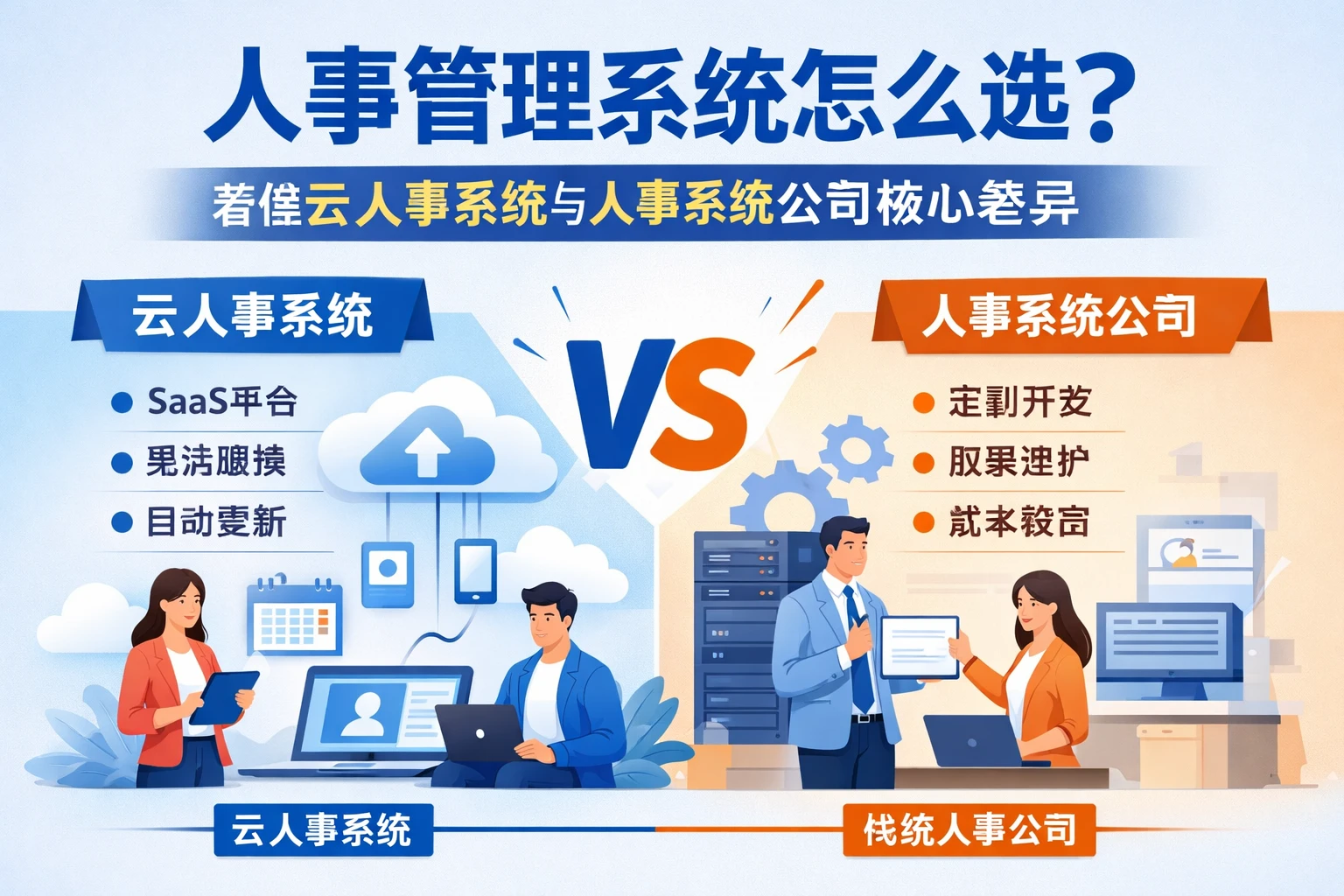 人事管理系统怎么选？看懂云人事系统与人事系统公司的核心差异