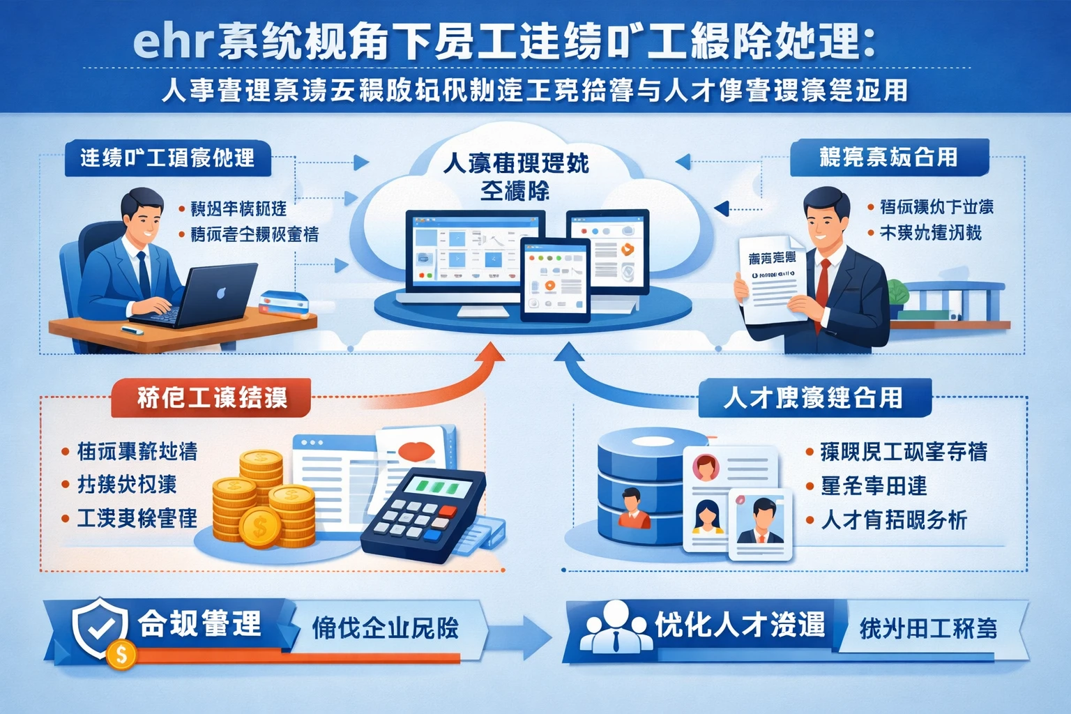 ehr系统视角下员工连续旷工解除处理：人事管理系统云端版如何规范工资结算与人才库管理系统应用