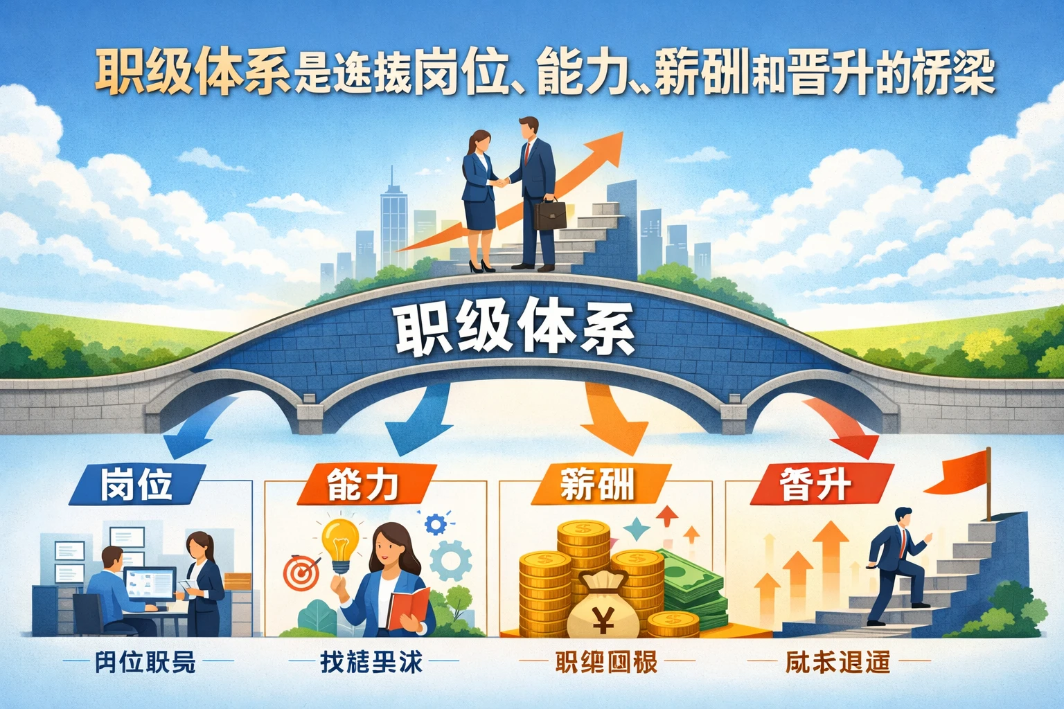 职级体系是连接岗位、能力、薪酬和晋升的桥梁