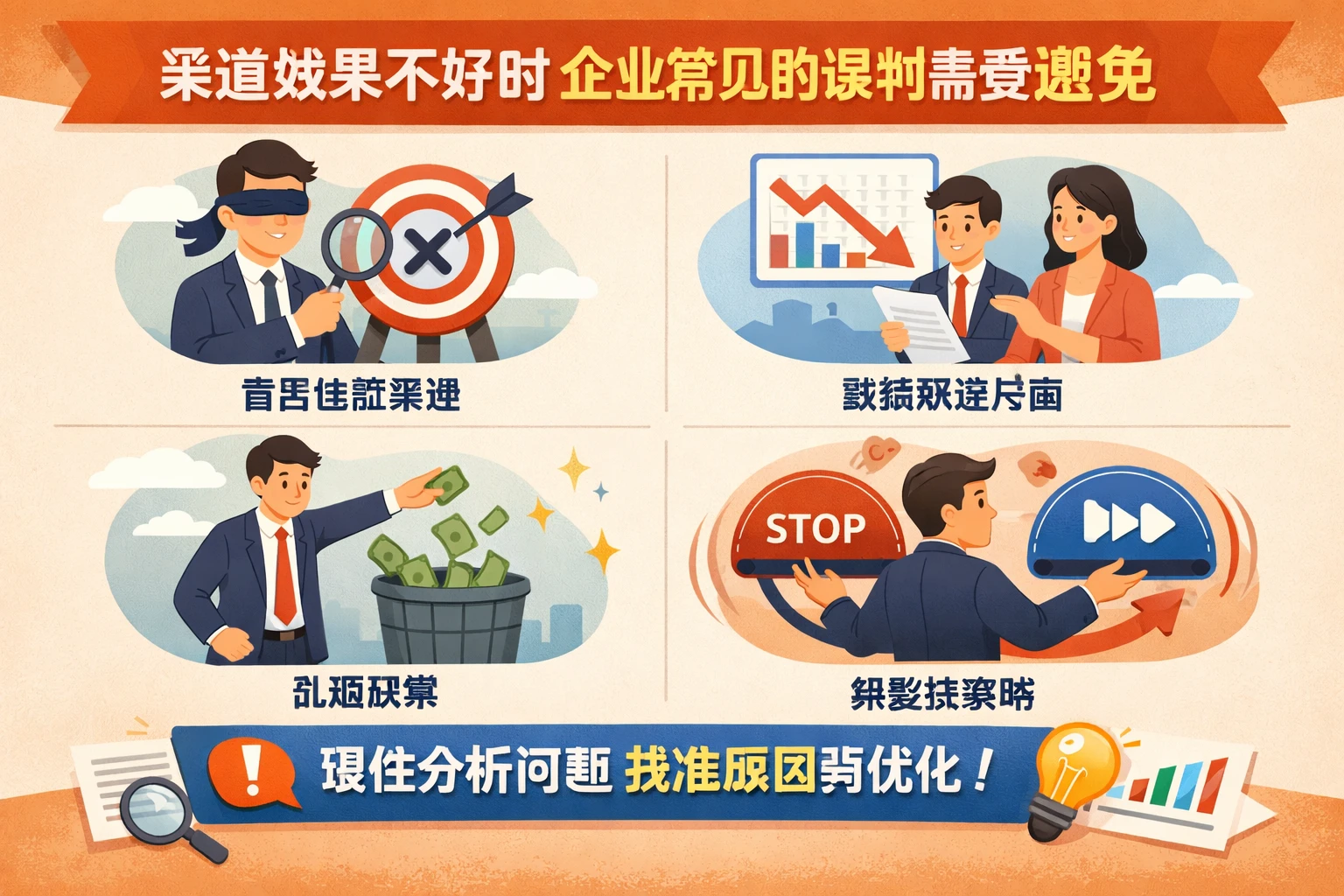 渠道效果不好时,企业常见的误判需要避免