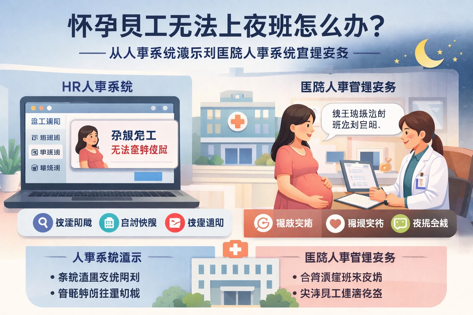人力资源软件视角下，怀孕员工无法上夜班怎么办——从人事系统演示到医院人事系统管理实务
