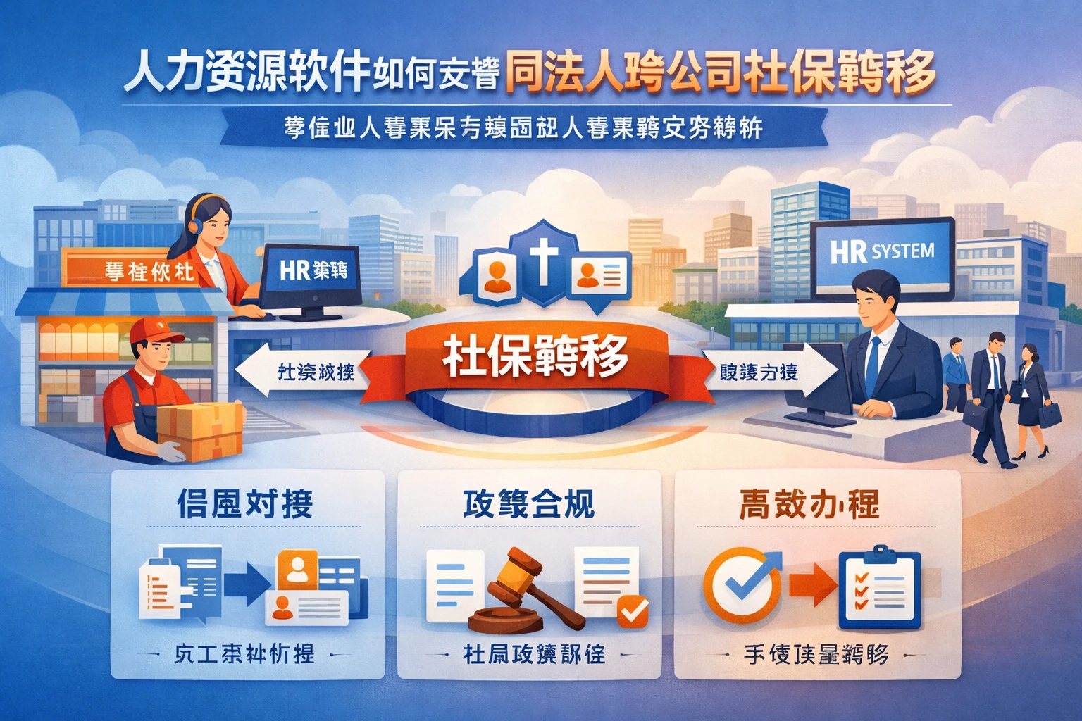 人力资源软件如何支撑同法人跨公司社保转移:零售业人事系统与集团型人事系统实务解析