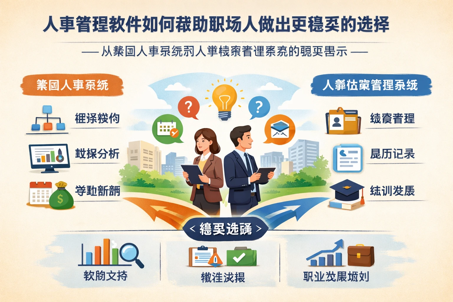 人事管理软件如何帮助职场人做出更稳妥的选择:从集团人事系统到人事档案管理系统的现实启示