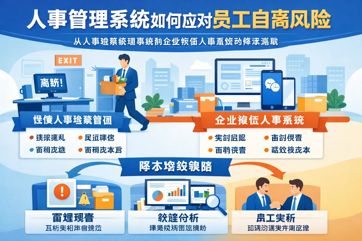 人事管理系统如何应对员工自离风险：从人事档案管理系统到企业微信人事系统的降本实践