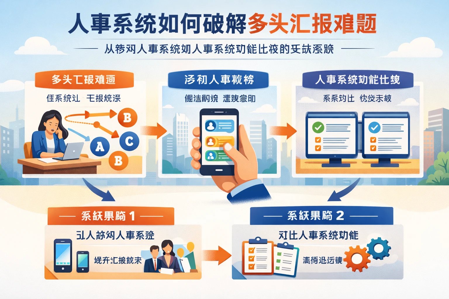人事系统如何破解多头汇报难题：从移动人事系统到人事系统功能比较的实战思路